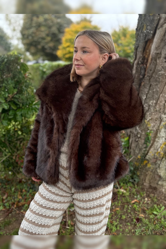 Manteau en fausse fourrure