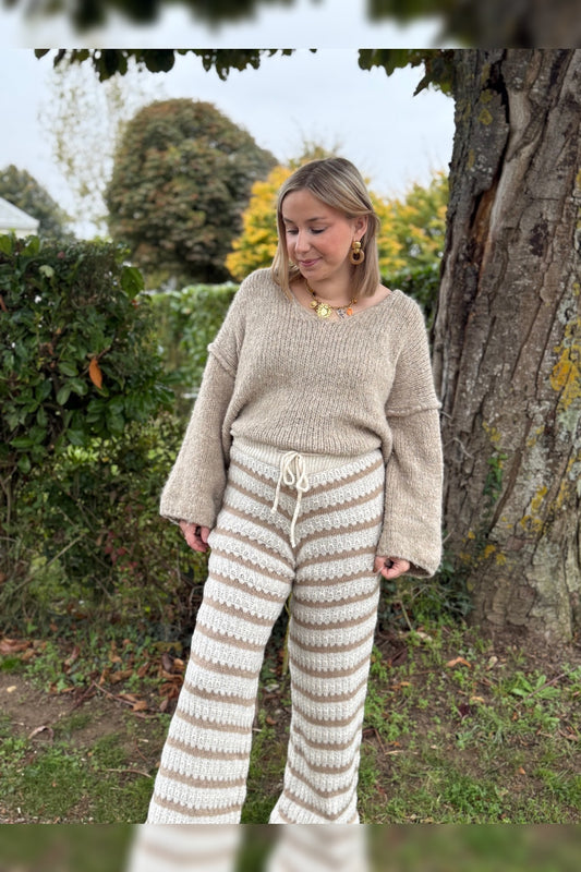 Pantalon en maille Léana