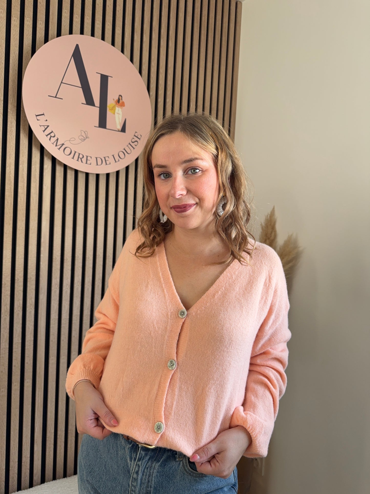 Pull/Gilet Amalia saumon