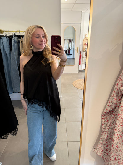 Top asymétrique dentelle Tess