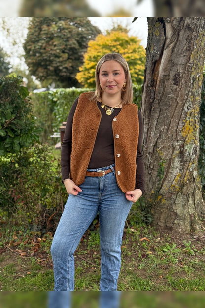 Sans manche Marine petite et grande taille