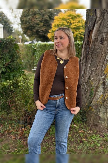 Sans manche Marine petite et grande taille