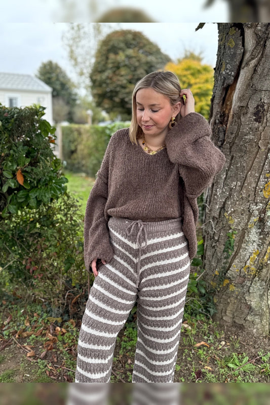 Pantalon en maille Léana