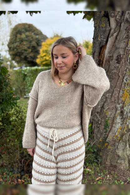 Pantalon en maille Léana