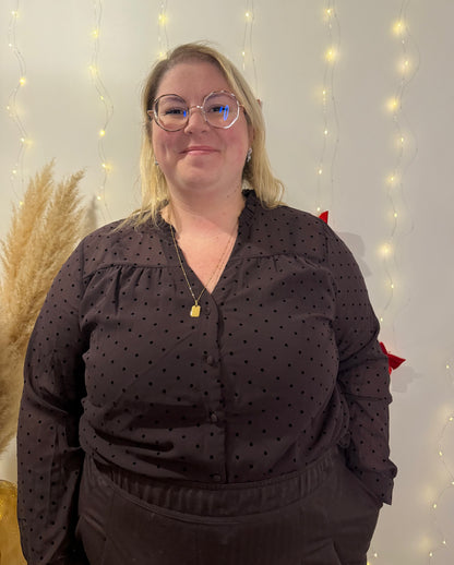 Blouse à pois (Grande taille)