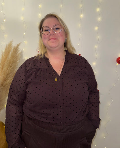 Blouse à pois (Grande taille)