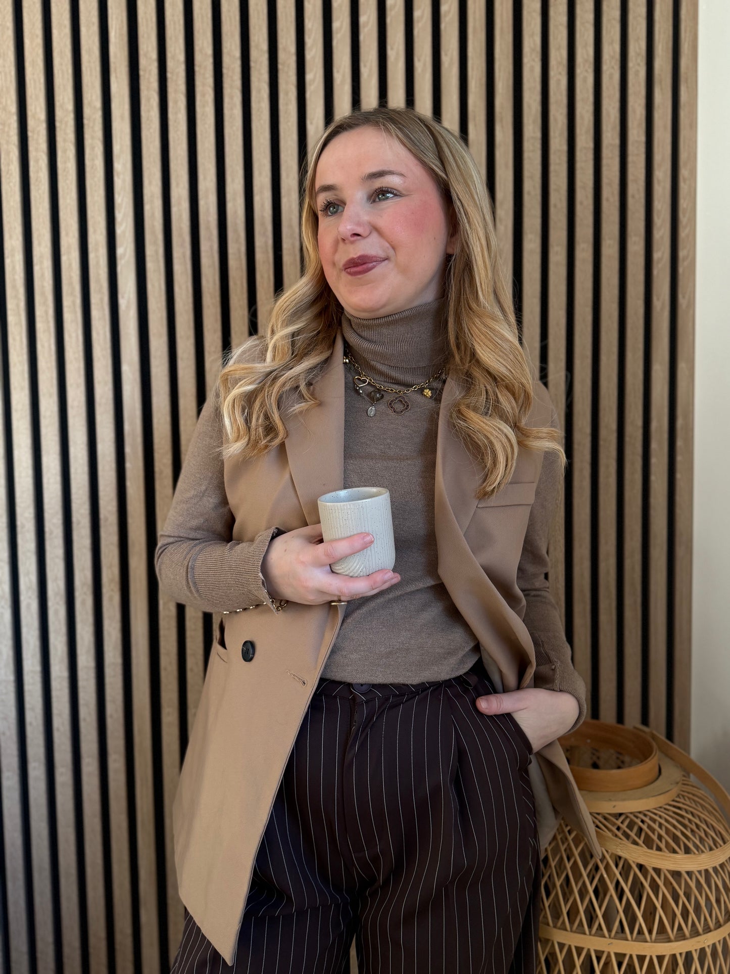 Col roulé Milly Taupe