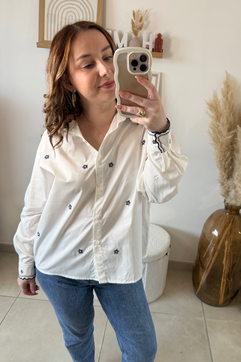 Chemise brodée Agathe
