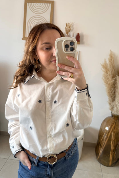 Chemise brodée Agathe