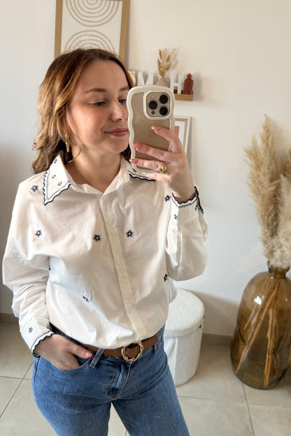 Chemise brodée Agathe