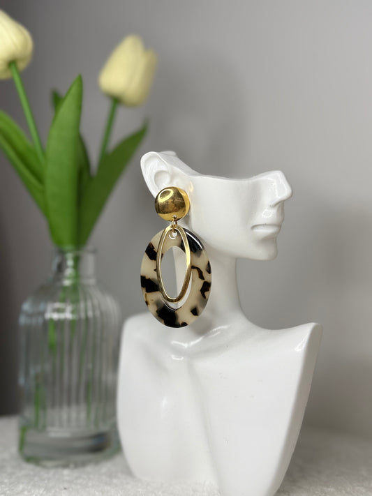 Boucles d'oreilles léopard